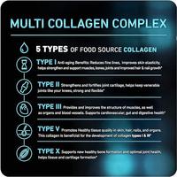 Capsules de collagène multi-sources Bioby en marque blanche OEM, types I, II, III, V, X, 3300 mg, pour la santé des cheveux, de la peau, des ongles et des articulations, 150 unités