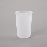 Gobelets jetables écologiques en PP transparent givré avec couvercle, logo de mariage personnalisé, 12oz, 16oz, 24oz, 380ml, 500ml, 650ml