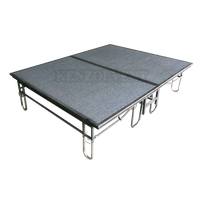 Plateforme de scène pliable en acier en gros avec escalier de scène