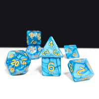 Pabrik kustom polihedral DND & RPG permainan Set Dice pabrik dijamin Acrylic Dice untuk DND & RPG Games