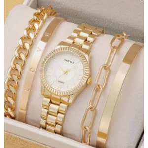 Drioshipping Vente en gros Nouveaux produits à succès Montre-bracelet à quartz ronde pour femme sans boîte Coffret cadeau - Product Image 3