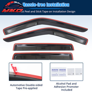 Pour Jeep Grand Cherokee 93-98, visières de fenêtre en acrylique, 4 pièces, protection contre la pluie - Product Image 5