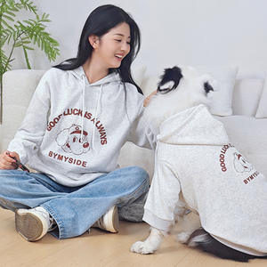 Herfst Winter Xxl Hond Katoen Print Fleece Gevoerde Eco-Vriendelijke Capuchon Sweatshirt Klassiekers Stijl Medium Grote Rassen - Product Image 5
