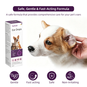 <span class=keywords><strong>Gotas</strong></span> <span class=keywords><strong>para</strong></span> el Tratamiento de Oídos de Mascotas SAFVET Multiefecto, Antibacterianas, Reducen <span class=keywords><strong>la</strong></span> Hinchazón, Anti-picazón, Tratan las Muescas y las Infecciones Bacterianas <span class=keywords><strong>del</strong></span> <span class=keywords><strong>Oído</strong></span> - Product Image 1