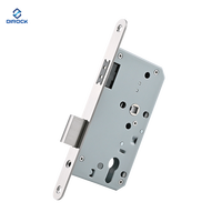 Serrure à mortaise magnétique Euro, serrure à battant, résistante au feu, corps de serrure en acier inoxydable 304 pour porte en bois