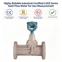Highly Reliable Industrial Certified LUXZ Series Swirl Flow Meter for Gas Measurement