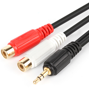 Câble de haut-parleur de haute qualité Audio 2rca prise plaquée or fil de connexion PVC Shell câble Audio <span class=keywords><strong>Rca</strong></span> pour DVD - Product Image 4