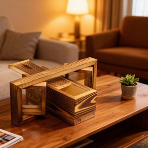 Boîte de rangement en bois pour cendres, fournitures <span class=keywords><strong>funéraires</strong></span>, cercueil pour animaux de compagnie, urne commémorative rectangulaire pour animaux de compagnie avec gravure - Product Image 6