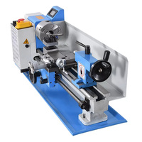 Torno de metal manual de alta precisión para mesa, 220V, para roscado y perforación de tacos de billar de madera, mini máquina.