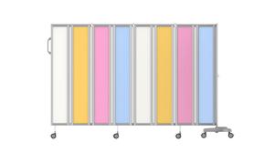 Hochey Medical Stainless Steel Fold Screen Medical Bed Room Divider <strong>Partition</strong> Screen Hospital Clinic Divider Screen - Product Image 2