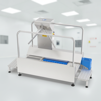 Machine automatique de nettoyage des semelles de chaussures avec brosses rotatives pour l'hygiène des entrées d'usine et la prévention de la contamination