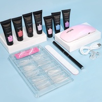 Offre Spéciale 27 couleurs solide constructeur dur UV Gel Kit d'extension d'ongle Poly Gel lampe UV renforcer le constructeur d'extension d'ongle dur