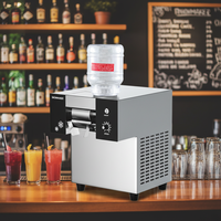 VNTKITCHEN Promotion Populaire Machine à Glace Pilée Commerciale en Acier Inoxydable VNT-FC-80F de Comptoir, Production en 3 Secondes, 2L