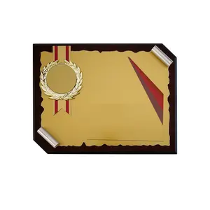 Placca di scorrimento in oro aziendale martellata di qualità Premium per un lungo premio di servizio disponibile in esportazione dall'india
