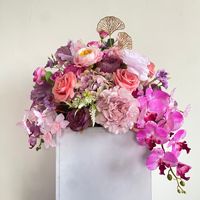 Centres de table élégants en soie personnalisés avec boules de fleurs de pivoine pour mariage, fête, événement, restaurant, décoration de fiançailles