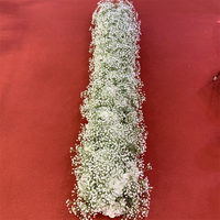 Decoración de Flores para Sofá de Alta Calidad L-815, Arreglo de Flores Artificiales de Rosas, Camino de Mesa de Flores de Gypsophila Blanca