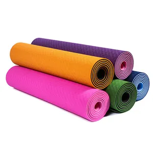 Sıcak satış düşük fiyat eğitim Tpe dayanıklı spor Yoga Mat