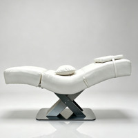 Table de massage pour cils, chaise de soin du visage pour spa et salon, lit de cils rose incurvé, lit de soin du visage, lit de cils électrique de luxe pour salon de beauté