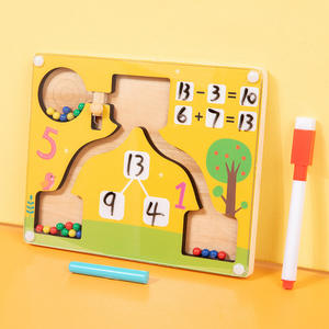 กระดานเขาวงกตตัว<span class=keywords><strong>เลข</strong></span>สีแบบมอนเตสซอรี่ทำจากไม้ใหม่สำหรับเด็กของเล่นเพื่อการศึกษาปฐมวัย - Product Image 4