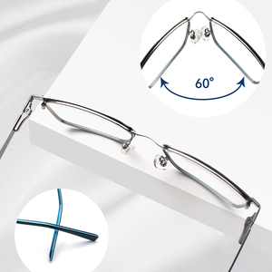 Giá bán buôn Retro Vòng kính chất lượng cao người đàn ông kinh doanh khung hình đầy đủ Titanium kính quang học khung - Product Image 3