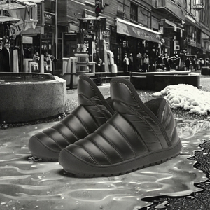 Bottes de neige unisexes mi-mollet pour l'hiver, dessus en toile imperméable, semelle extérieure en EVA/TPR antidérapante, chaussures de marche chaudes pour l'extérieur - Product Image 2