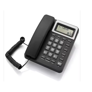 Điện thoại analog có dây với các nút lớn và <span class=keywords><strong>ID</strong></span> người gọi điện thoại cố định giá rẻ người già - Product Image 1