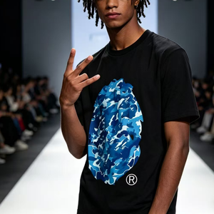 Buthing Monkey A999.1 Versione Alta, Disponibile, T-shirt da Uomo con Stampa Lettering bepes, Maglietta Stampata di Tendenza, Designer di Moda, Lakawarm - Product Image 5