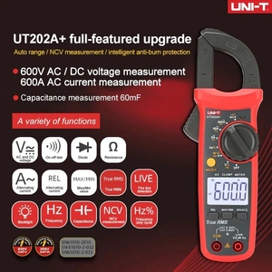 Pinza Amperimétrica Digital UNI-T UT201 UT202 UT203 UT204 Plus, Voltímetro Profesional, Amperímetro de Pinza, Probador Eléctrico Uni-t - Product Image 2