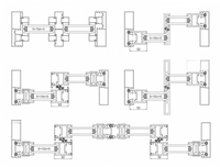 Porte coulissante moderne en alliage d'aluminium à rupture de pont thermique série 40, insonorisée, isolante thermiquement, coupe-vent pour balcon 4 côtés