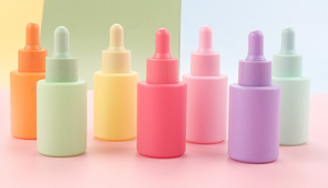 Environment Protection Cylinder Shape Flat Shoulder 30ml Glass Dropper Transparent <b>Bottle</b> for Essential Oil - Product Image 3