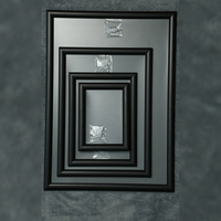 Cadre photo mural Hookei A3/A4 en aluminium noir léger et durable avec impression en relief pour la publicité
