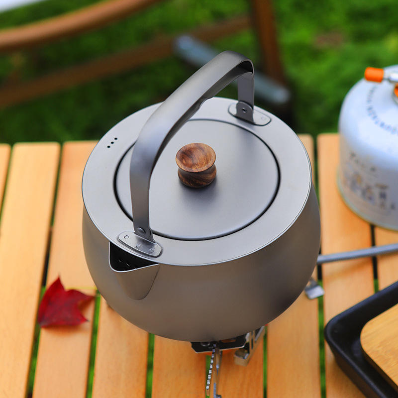 Titanium Tea Kettle Outdoor Camping Lightweight Pure Titanium