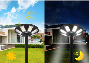 Lampe solaire LED étanche pour rue, lampe solaire UFO pour <span class=keywords><strong>jardin</strong></span>, éclairage extérieur Dearzone, 1000 W, 10 Ce, DC 12V, lumière 80 1000w - Product Image 5