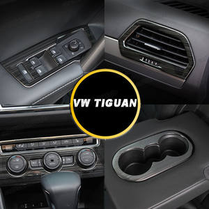 フォルクスワーゲンVWティグアン2017-2022mk2カーインテリアアクセサリーチタンブラックデコレーションギアシフトパネルウィンドウリフターコントロール用 - Product Image 3