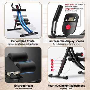 Appareil d'entraînement abdominal en <span class=keywords><strong>fer</strong></span> pliable, réglable sur 4 niveaux, pour sit-ups et remodelage de la taille, équipement de musculation du tronc pour femmes à domicile - Product Image 6