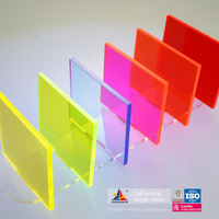 Plaques acryliques PMMA jaunes fluorescentes 100 % vierges HUASHUAITE