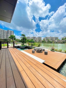 Pavimentazione WPC Antiscivolo Vanjoin, Resistente al Fuoco, per Esterni, Tavole per Decking Solide - Product Image 5
