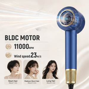 Secador de Pelo Iónico Negativo de Secado Rápido, Secador Profesional de Alta Velocidad para el Hogar y Viajes, Motor BLDC de Alta Velocidad para un Secado Ultra Rápido. Potente. - Product Image 3