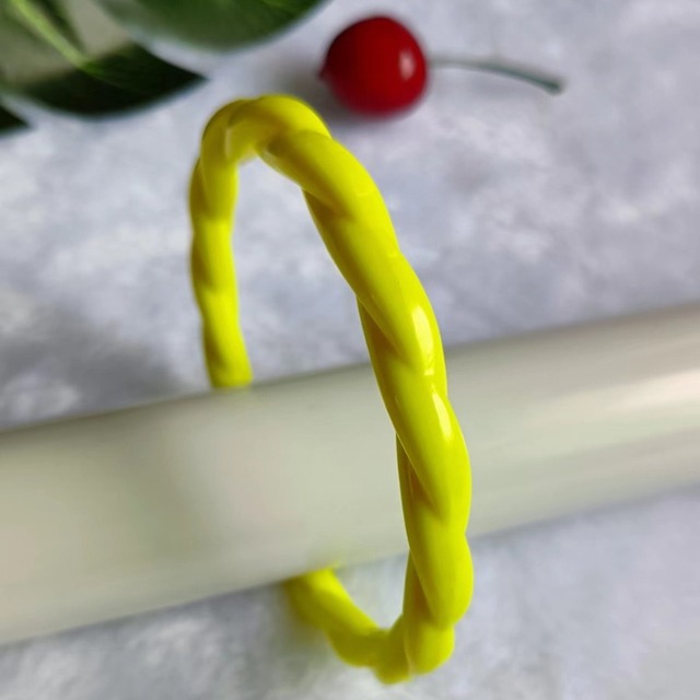 Plastic Baby Jinhua Small Hemp Rope Fluorescent Colorful Candy Acrylic Circle European Style Trendy Bracelet
