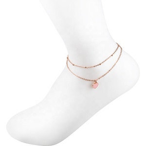 In acciaio inossidabile popolare bracciale estivo caviglie impermeabili placcate in <span class=keywords><strong>oro</strong></span> <span class=keywords><strong>rosa</strong></span> - Product Image 3