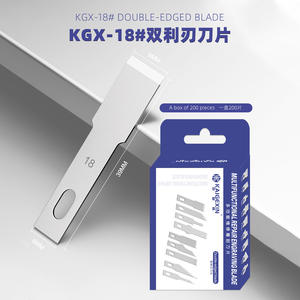 Lot de 200 lames plates pour la sculpture sur bois, la sculpture de fruits, la sculpture alimentaire, l'artisanat, l'outil de découpe, les lames de gravure métalliques, les couteaux, la sculpture sur bois - Product Image 4