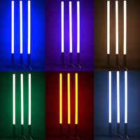 Tube lumineux LED RGB DMX sans fil à pixels, étanche IP65, 360 degrés, télécommande par batterie, pour théâtres et concerts