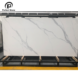 Tấm trong nhà sàn thiêu kết đá được thực hiện trong Việt Nam bàn ăn mở rộng lát aristone đá cẩm thạch trắng thiêu kết đá - Product Image 1