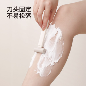 FaSoLa Manual Hair Removal Razor Stainless Steel Blade For Underarm Leg Pubic Hair Shaving Portable Razor For Women - Product Image 4