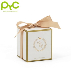 Hộp Sô Cô La Đóng Gói Đám Cưới Sang Trọng Hộp Quà Tặng Bằng Giấy Dung Tích Lớn Đóng Ruy Băng - Product Image 2