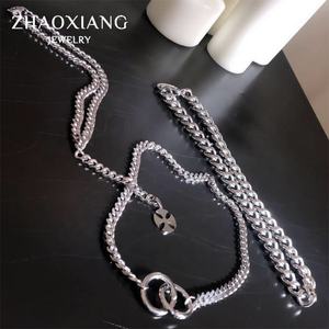 Collares y Colgantes Cubanos para Hombre y Mujer, Gargantilla de 9MM, Joyería Hip Hop, Accesorios de Moda Gruesos y Robustos - Product Image 1