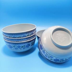 Tazones de melamina, estilo retro chino de plástico, para restaurantes de comida rápida, tazones para arroz de cantina, tazones para sopa, tazones comerciales para polvo de arroz. - Product Image 4
