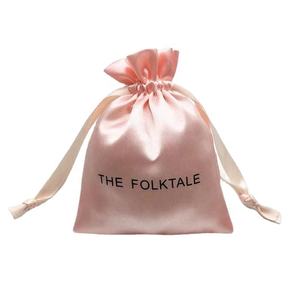 Bolsa de satén con cordón de alta calidad al por mayor, bolsa de terciopelo para regalo de joyería con logotipo personalizado, elegante contenedor de almacenamiento de satén - Product Image 3