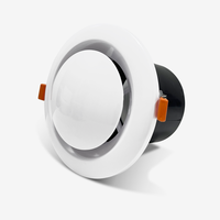 Clip de fixation circulaire ABS pour sortie d'air, grille d'aération épaissie pour système d'air frais, grille d'aération d'admission et de retour pour échange d'air de ventilation