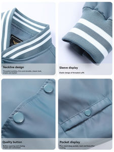 Dapat disesuaikan Pilot Amerika tipis tahan angin bernapas kerah berdiri Logo depan jaket Bomber uniseks untuk kasual Streetwear - Product Image 4